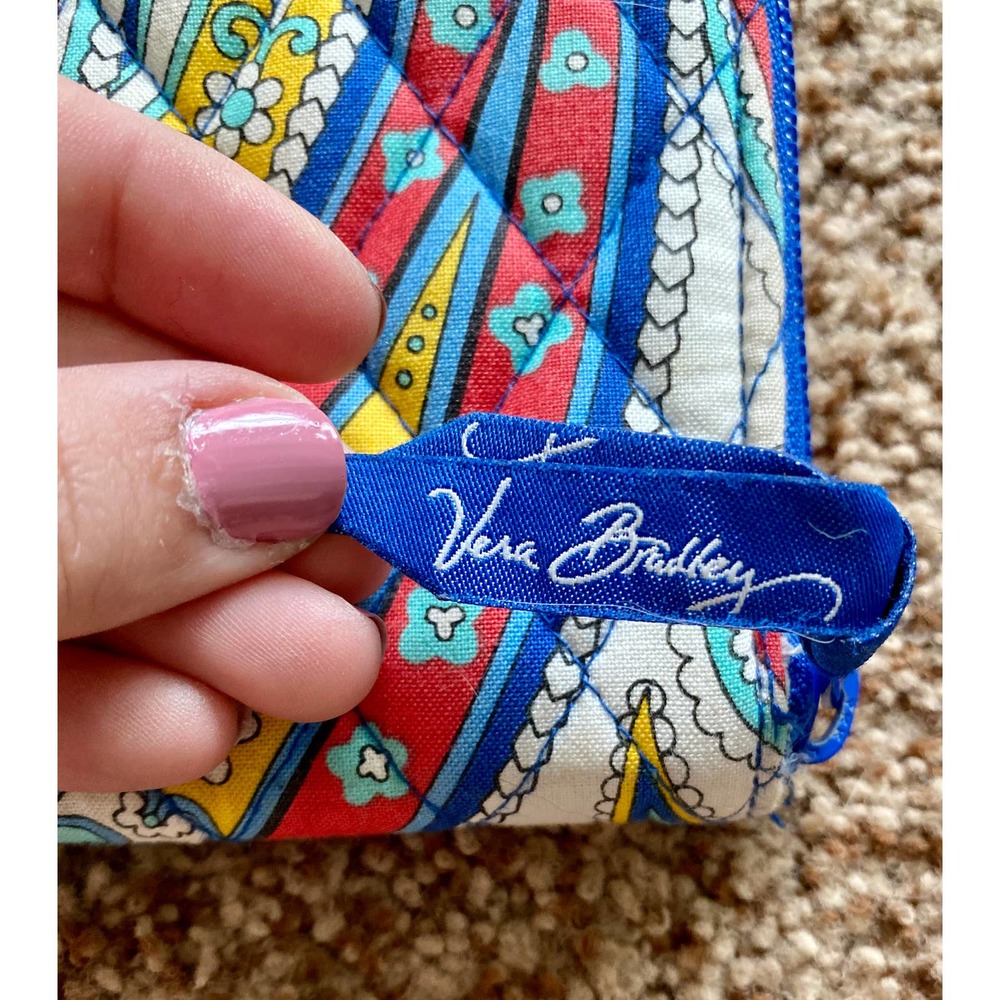 Vera Bradley colorful paisley wallet - Picture 3 of 5